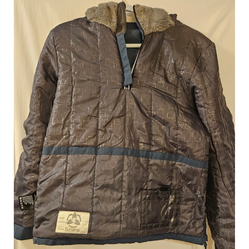 Turbine Team Alaska Arctic Winter Games Anorak Jacket Gray Womens Medium - Picture 14 of 16